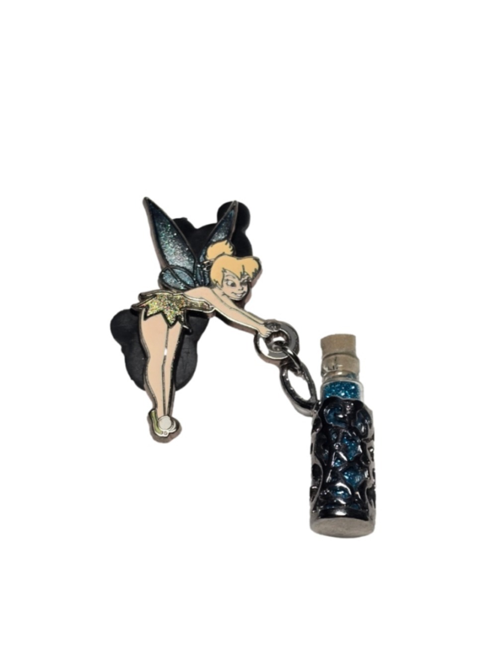 Disney Pin 53839 Tinker Bell Holding Vial of Pixie Dust Dangle Rare